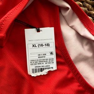 Shade Shore Swim Shade Shore Red Ribbed Bikini Swim Bottoms Xl