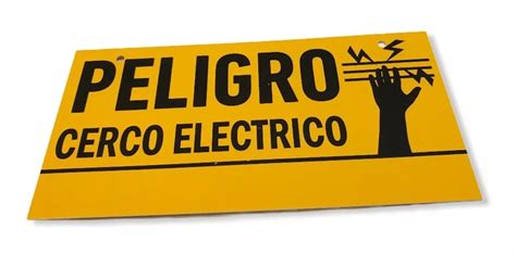 Cartel De Advertencia Para Cerco Electrico Peligro Martinez