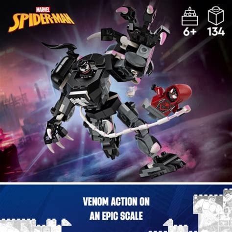 LEGO Marvel Venom Mech Armor Vs Miles Morales 76276 Pack Of 16