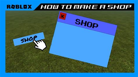 How To Make A Shop Gui On Roblox Studio Youtube