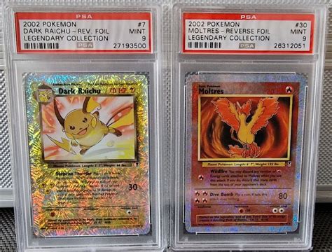 Wizards of The Coast Pokémon Graded Card Moltres Dark Raichu PSA 9