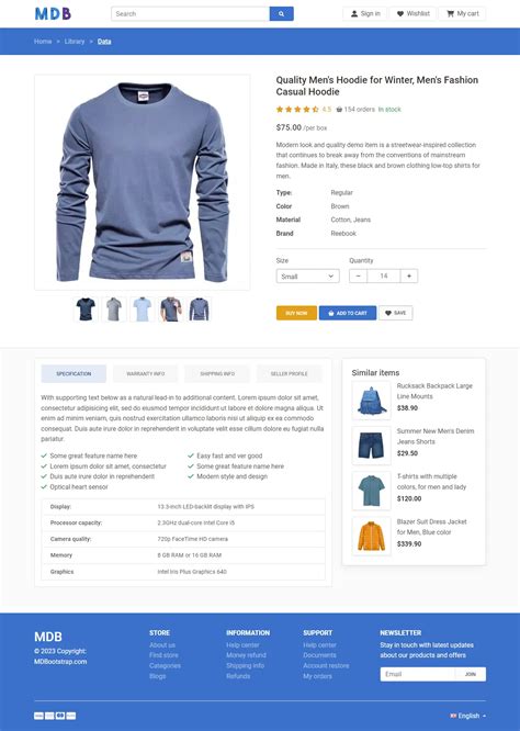 Product Detail Template Html