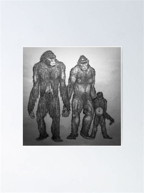 "Bigfoot Family" Poster for Sale by Sethsquatch55 | Redbubble