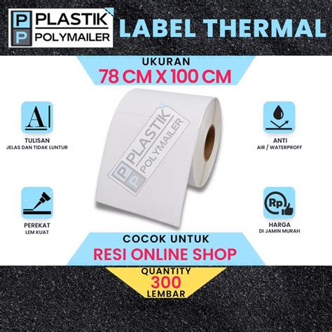 Jual Label Thermal Label Pengiriman Stiker Barcode X Isi