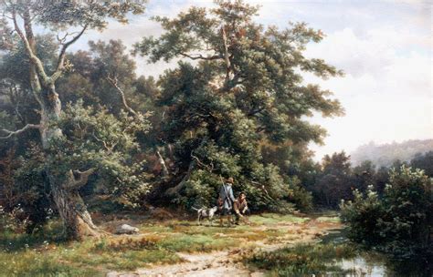 Hermanus Koekkoek Paintings Prev For Sale Hunters On A Path