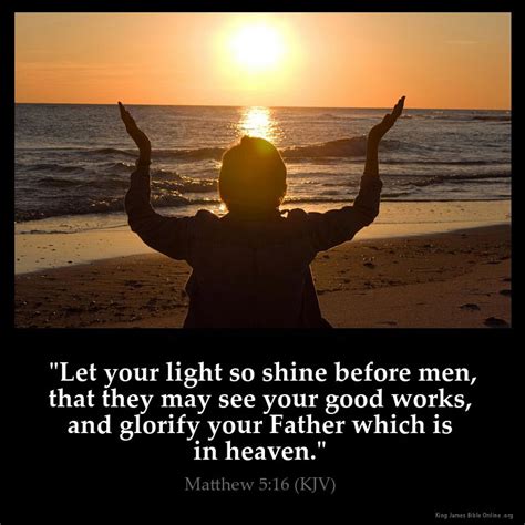 Matthew 5 16 Inspirational Image