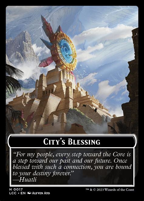 City S Blessing Token Pirate Token The Lost Caverns Of Ixalan