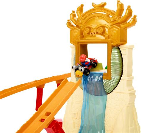Hot Wheels Autorennbahn Super Mario Bros Dschungel Königreich Rennstrecke mit Mario Cast