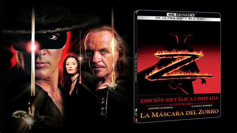 Steelbook De La M Scara Del Zorro En K Una De Cal Y Otra De Arena