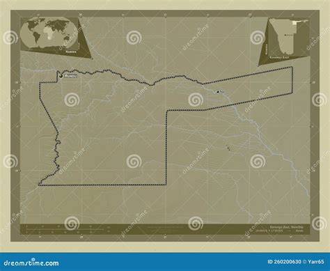 Kavango East Namibia Wiki Labelled Points Of Cities Stock