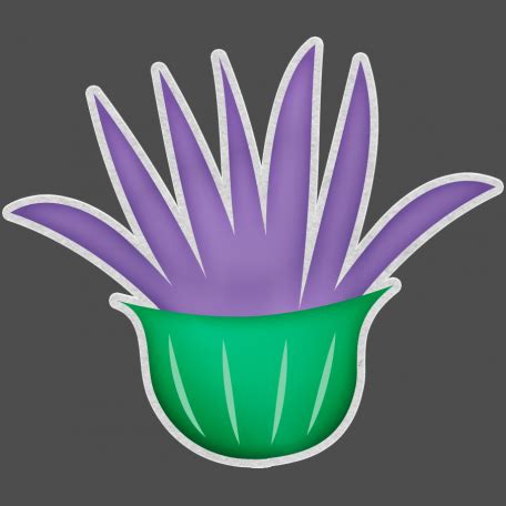 BB Fiesta Purple Flower Sticker Graphic By Bethany Burgess