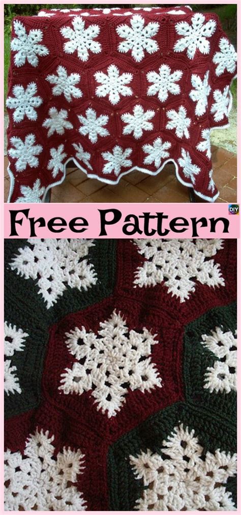 Crochet Snowflake Blanket Pattern Free Designed By Daniel And Finished