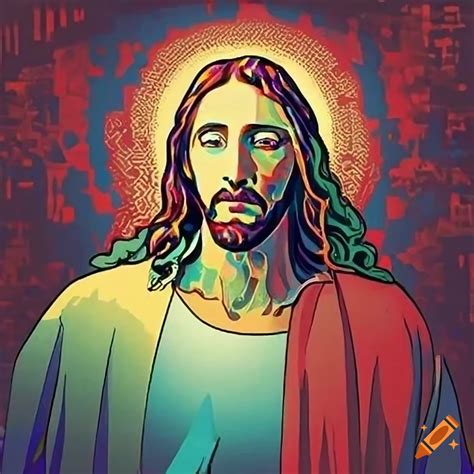 Pop Art Depiction Of Jesus Christ On Craiyon