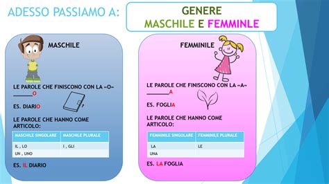 Genere Maschile E Femminile Scuola Per Tutti