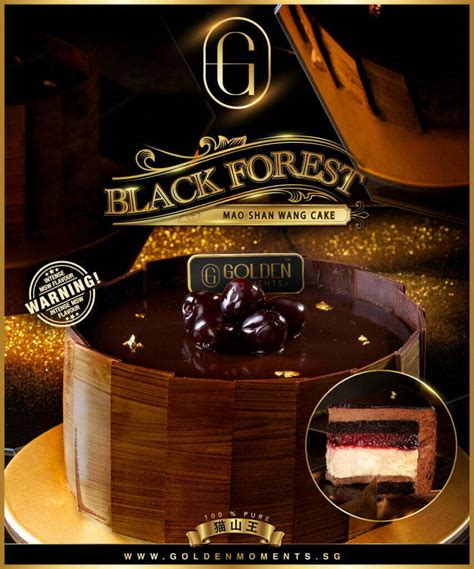 Best Black Forest Cake In Singapore With Mao Shan Wang Puree Golden