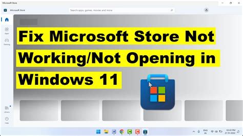 How To Fix Microsoft Store Not Working Not Opening In Windows 11 YouTube