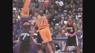 Shaquille O Neal Points Vs Trail Blazers By All Around