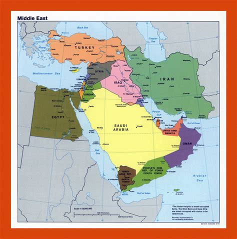 Collection 104 Pictures Political Map Of The Middle East And North Africa Latest