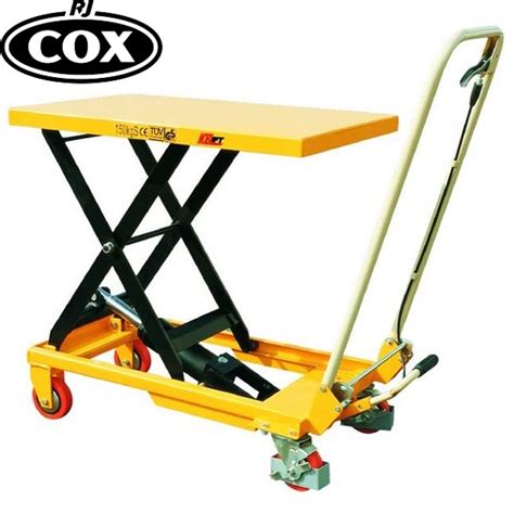 Scissor Lift Table Manual Foot Pedal Hydraulic Operated