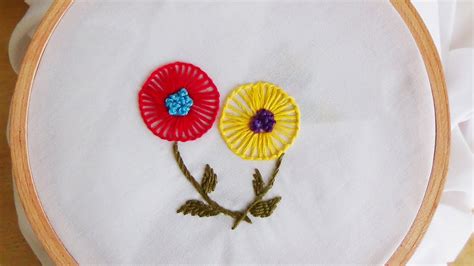 Hand Embroidery Button Hole Stitch Closed Youtube