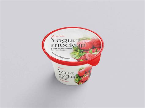 Small Yogurt Cup Mockup