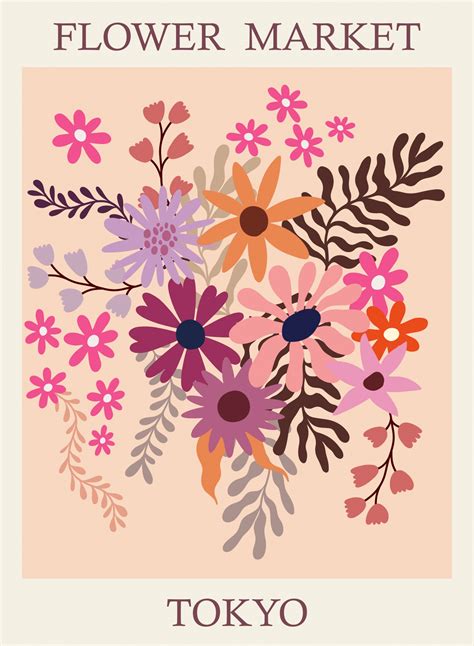 Tokyo Flower Market Poster Free Stock Photo Public Domain Pictures