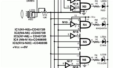 Color Sensor Scheme – Electronic Schematic Diagram