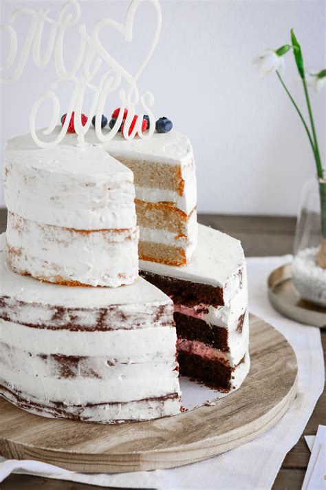 Rezept für Semi Naked Cake zweistöckig BakingLifeStories