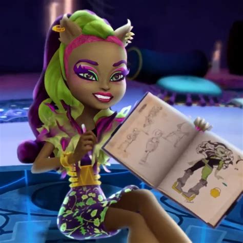 A Cartoon Character Holding An Open Book In Front Of Her Face And Legs