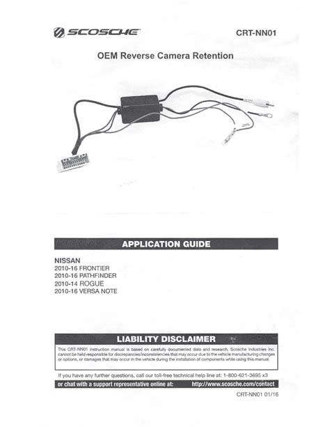 User Manual Scosche Crt Nn English Pages