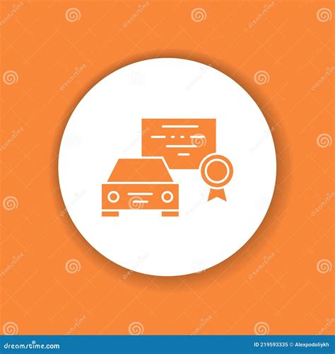 Driving School Color Glyph Icon Drivers Education Stock Vector