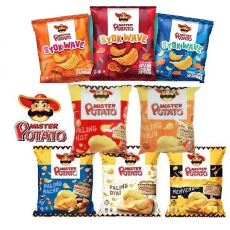 Mister Potato Chips G Assorted Flavour Shopee Malaysia