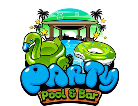 Design modern party pool logo with free source files by Sallye2039 | Fiverr