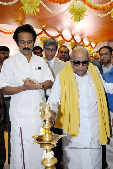 M K Stalin With Muthuvel Karunanidhi Photogallery