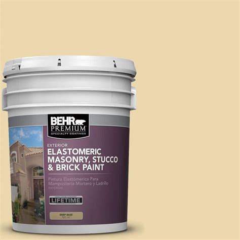 Behr 5 Gal Flat Pastel Base Masonry Stucco And Brick Paint 27105