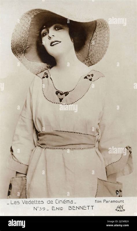 Portrait Of Enid Bennett Silent Hollywood Era Stock Photo Alamy