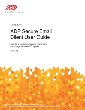 Fillable Online ADP Secure Email Fax Email Print PdfFiller