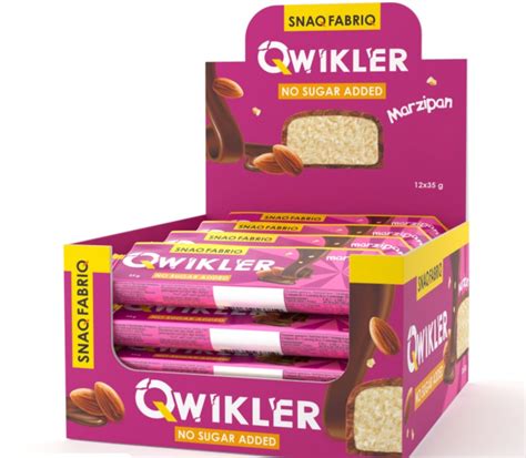 Батончик протеиновый Snaq Fabriq QWIKLER 30 шт по 35гр , вкус: марципан ...