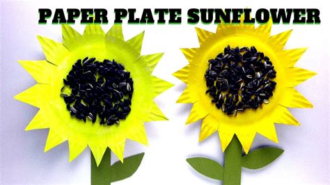 Paper Plate Sunflower Craft
