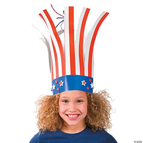 Patriotic Firecracker Hat Craft Kit Makes 12 Oriental Trading