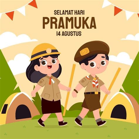 Kartu Ucapan Selamat Hari Pramuka Hari Pramuka Hari Pramuka