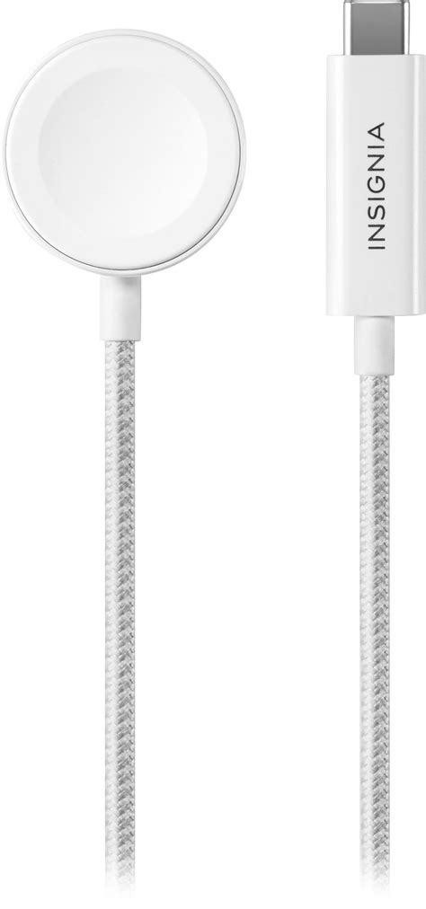 Insignia™ Apple Watch Magnetic Fast Charger To Usb Type C Braided Cable