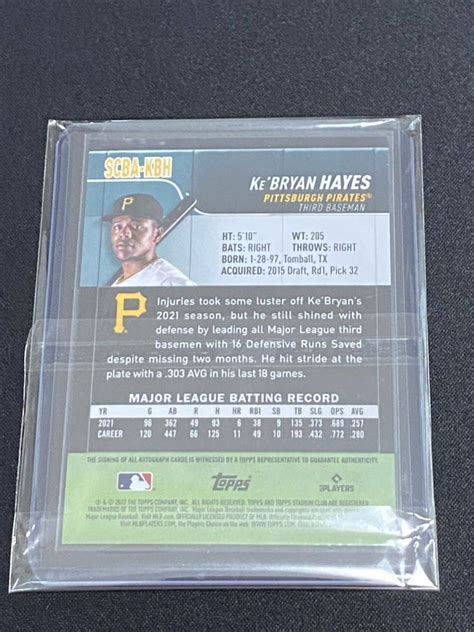 MLB 2022 TOPPS STADIUM CLUB BASEBALL ピッツバーグ パイレーツ KE BRYAN HAYES ケブライアン