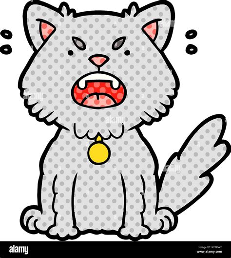 Cartoon Angry Cat Stock Vector Image And Art Alamy