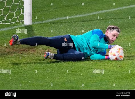 Barcelona S Goalkeeper Marc Andre Ter Stegen Saves The Ball During A