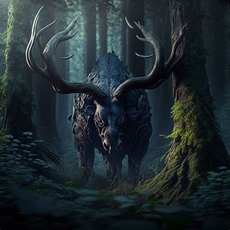 Monster in the wood V3 by immortalXuniverse on DeviantArt