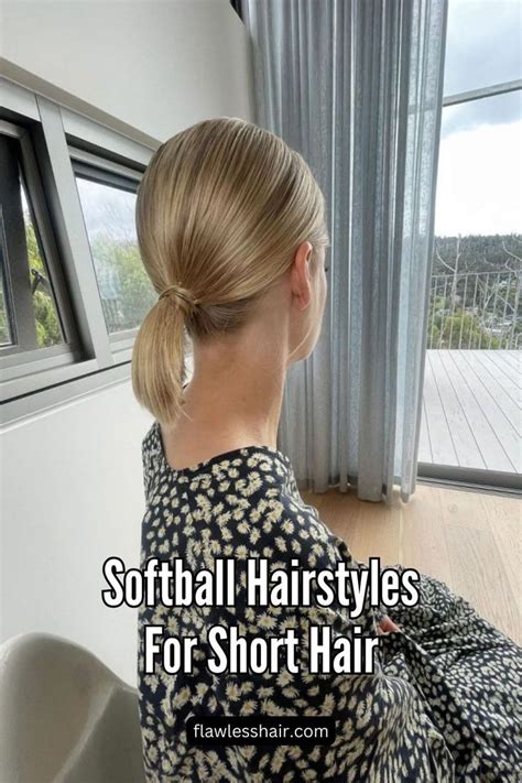 Cute And Practical Softball Hairstyles For Short Hair In