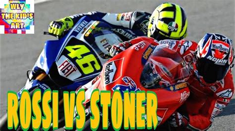 Valentino Rossi Vs Stoner Laguna Seca Youtube