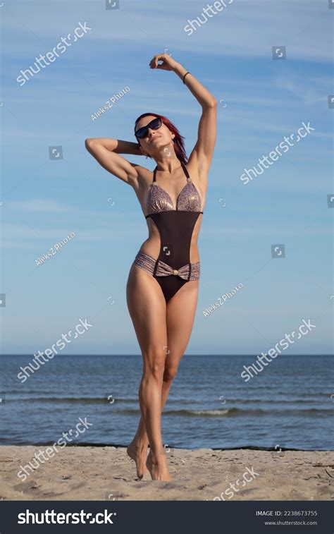 Beautiful Woman Sexy Bikini On Beach Stock Photo 2238673755 Shutterstock