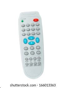 Tv Remote Isolated On White Background Stock Photo Edit Now 166013381